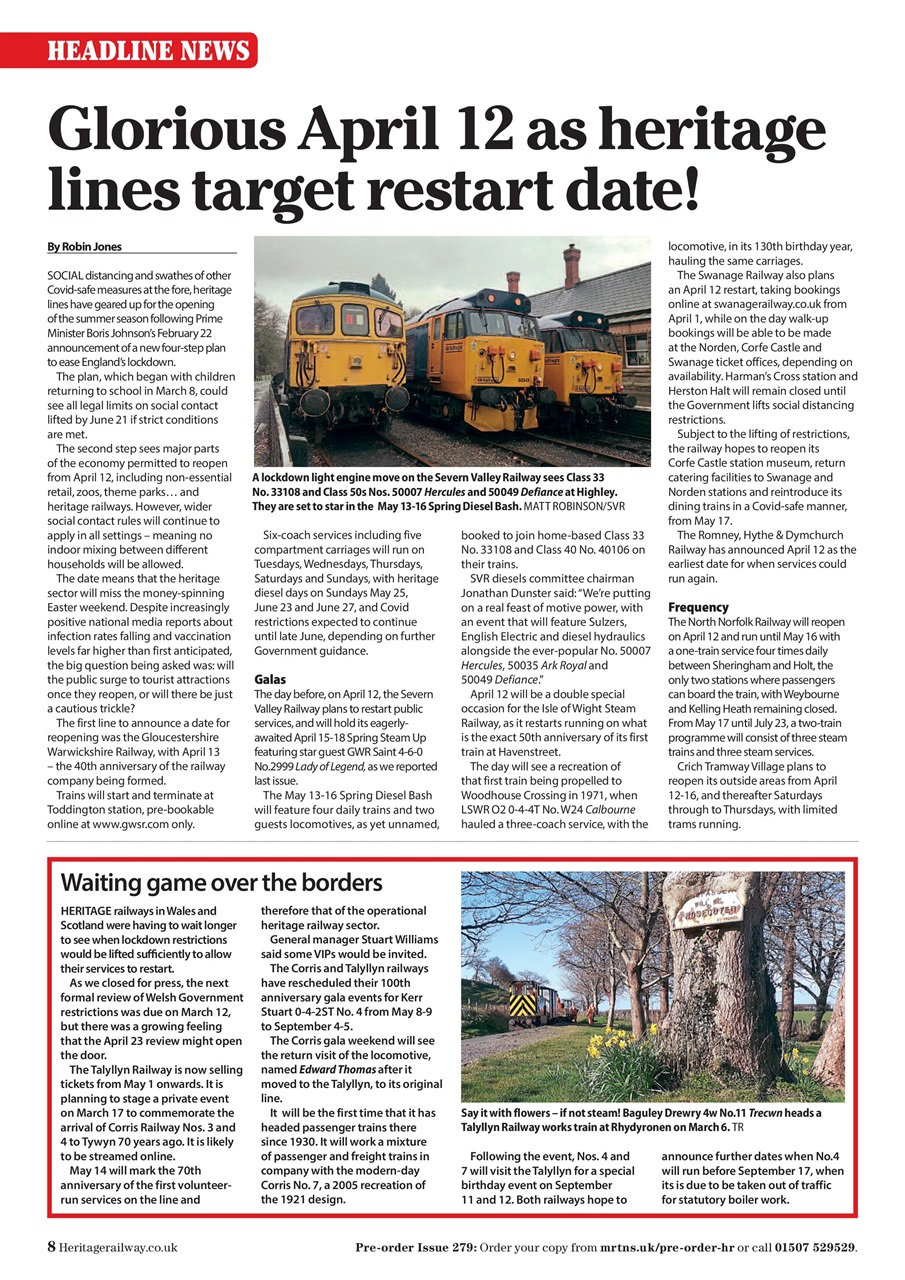 Heritage Railway Preview Pages