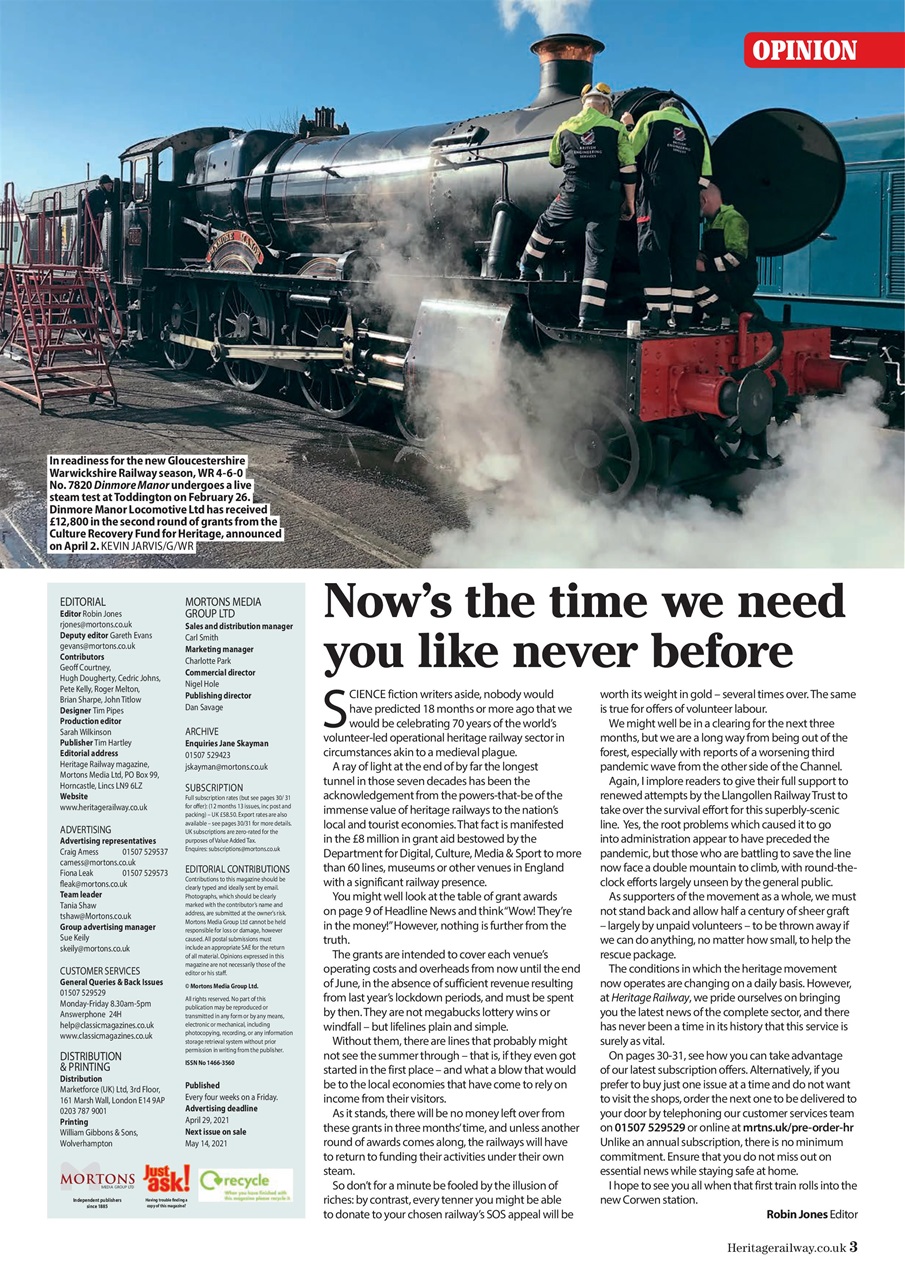 Heritage Railway Preview Pages