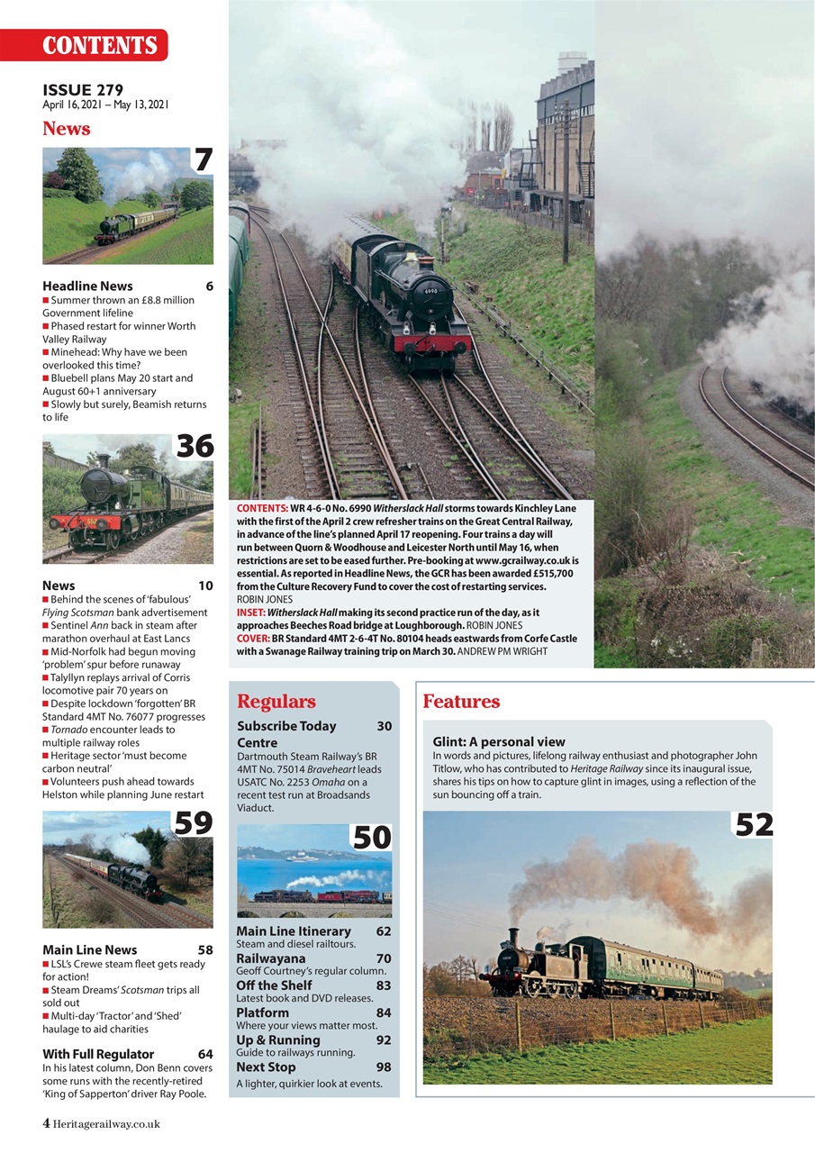 Heritage Railway Preview Pages