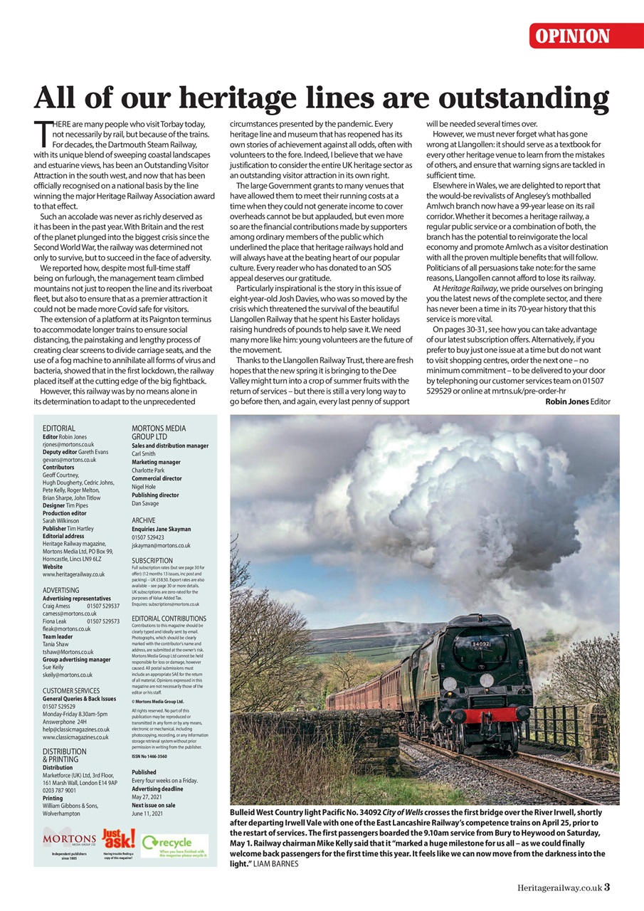 Heritage Railway Preview Pages
