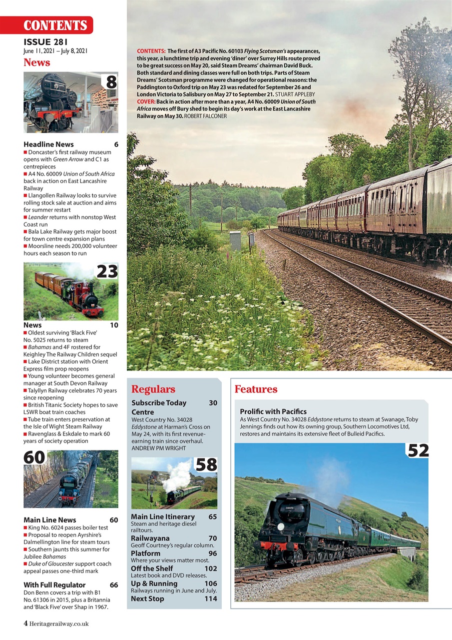 Heritage Railway Preview Pages