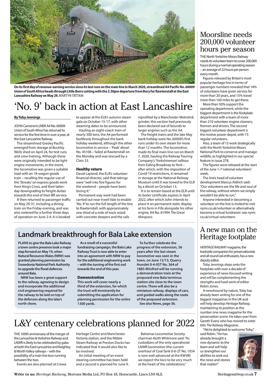 Heritage Railway Preview Pages