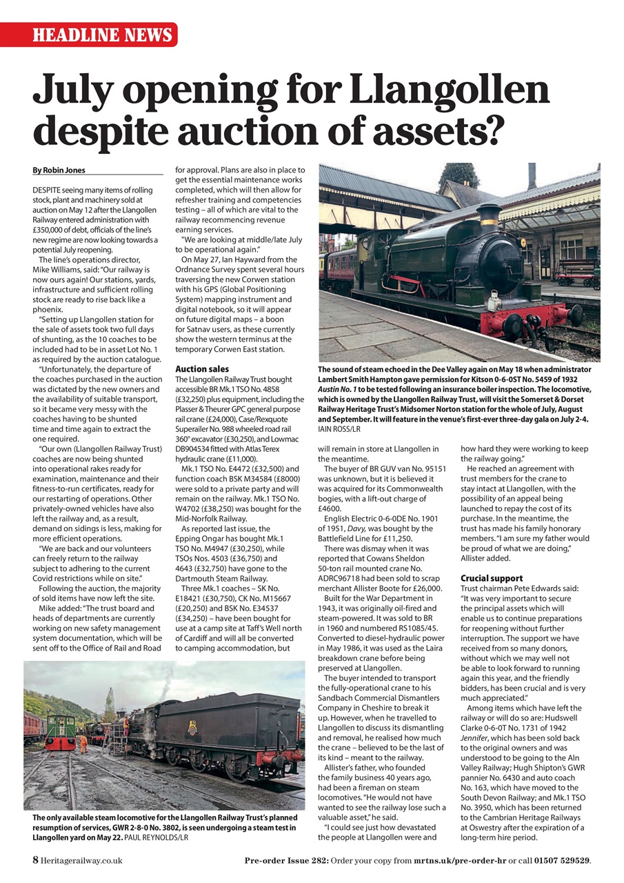 Heritage Railway Preview Pages