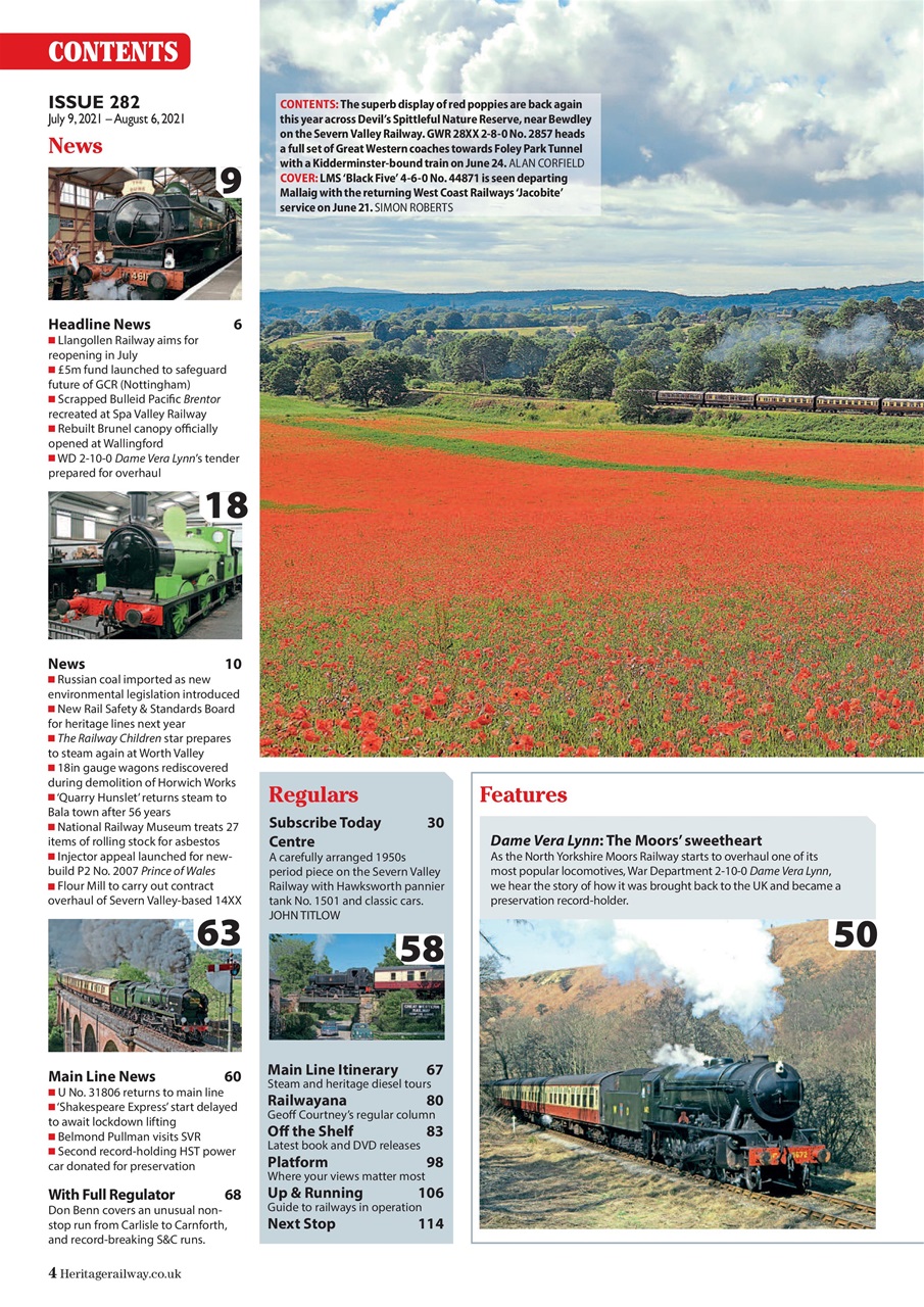 Heritage Railway Preview Pages