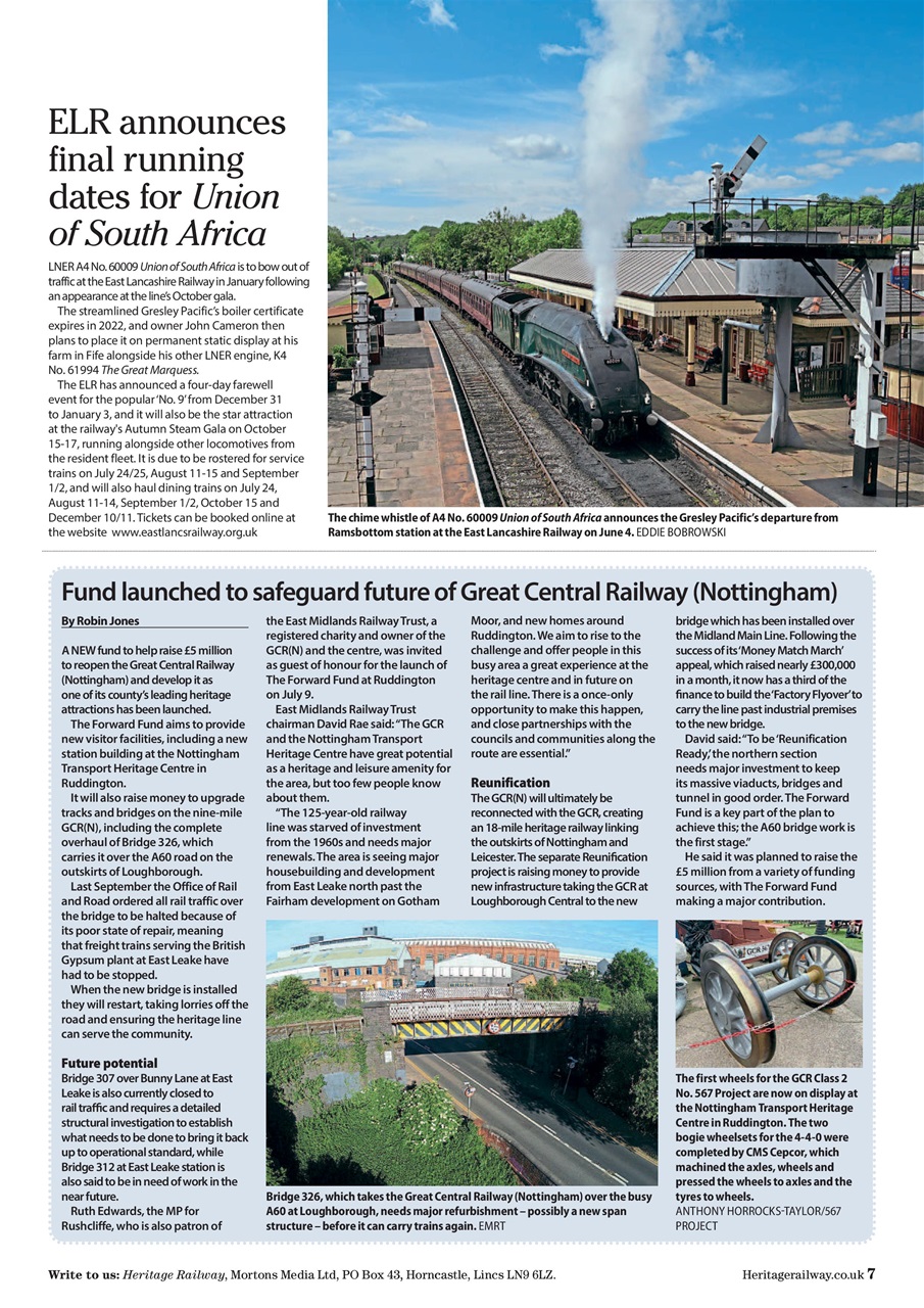 Heritage Railway Preview Pages