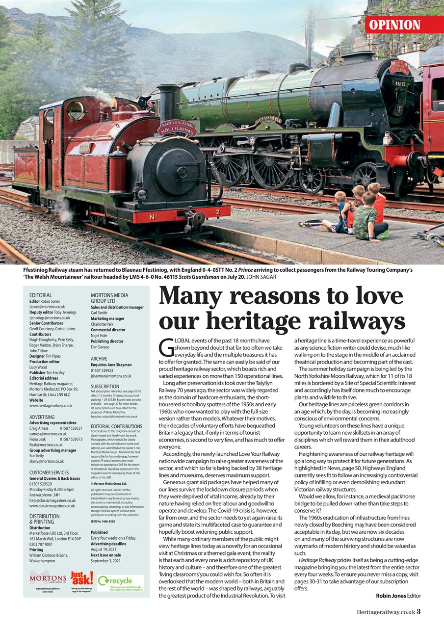 Heritage Railway Preview Pages