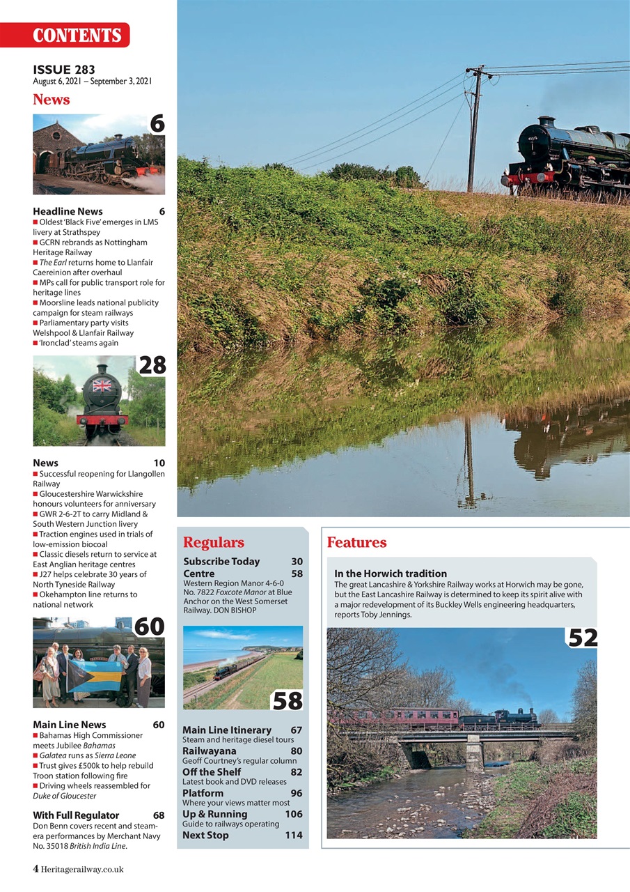 Heritage Railway Preview Pages