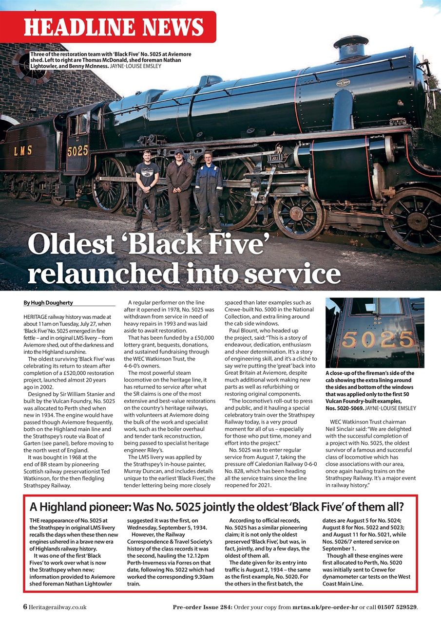 Heritage Railway Preview Pages