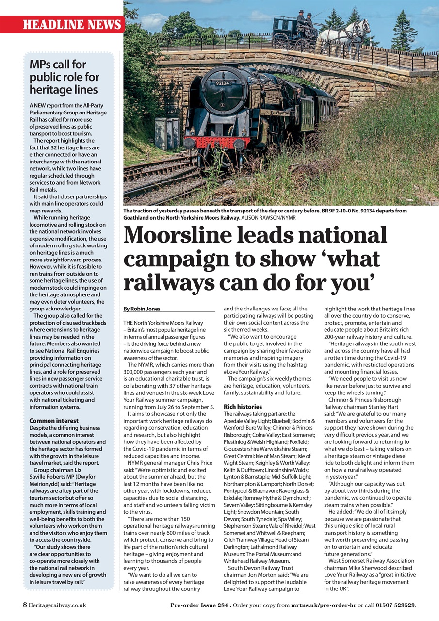 Heritage Railway Preview Pages