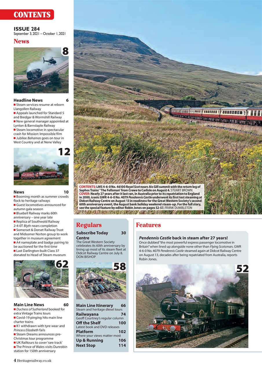 Heritage Railway Preview Pages
