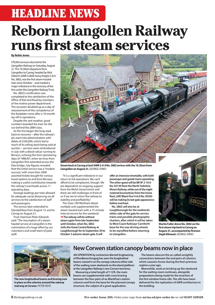 Heritage Railway Preview Pages
