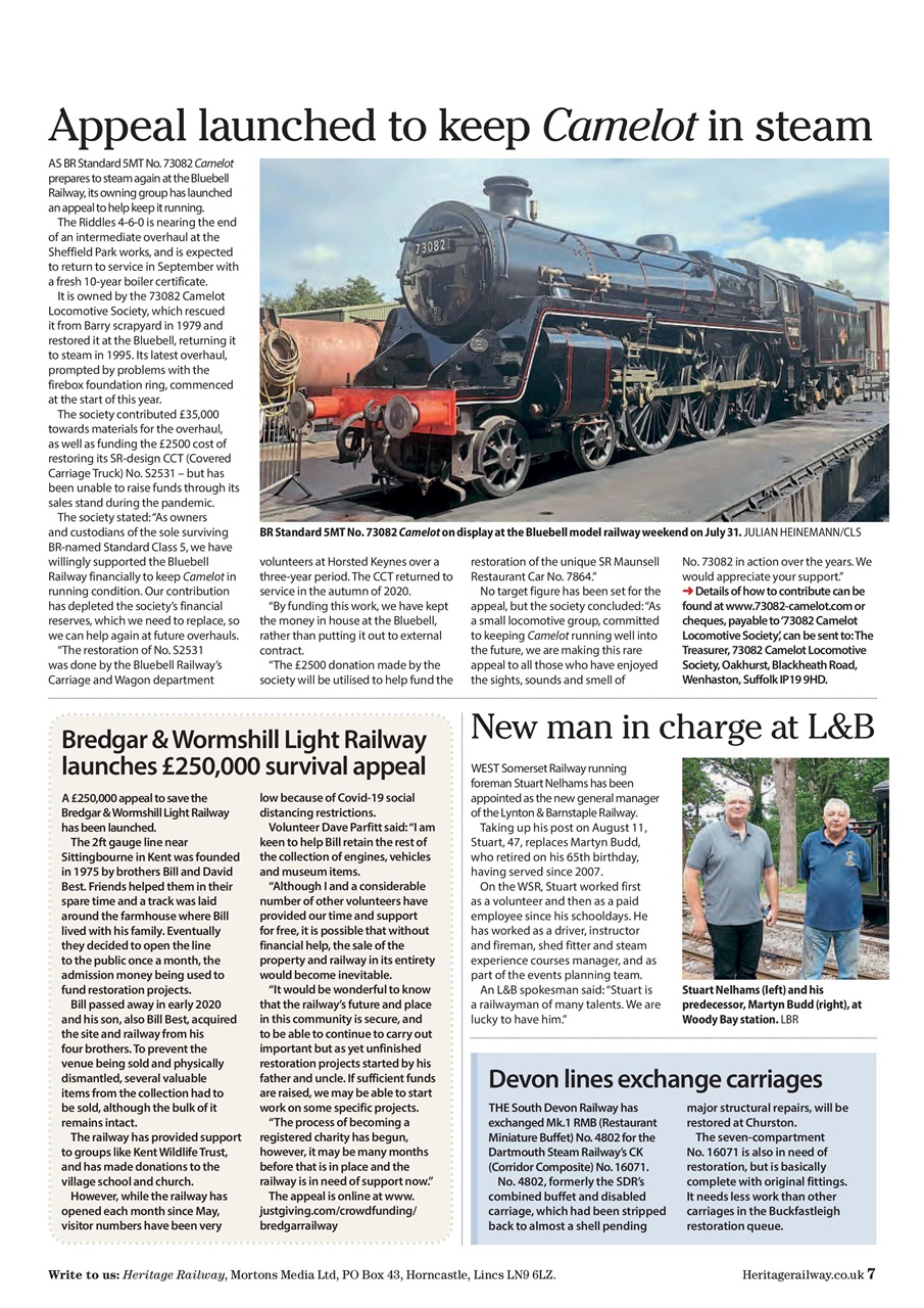 Heritage Railway Preview Pages