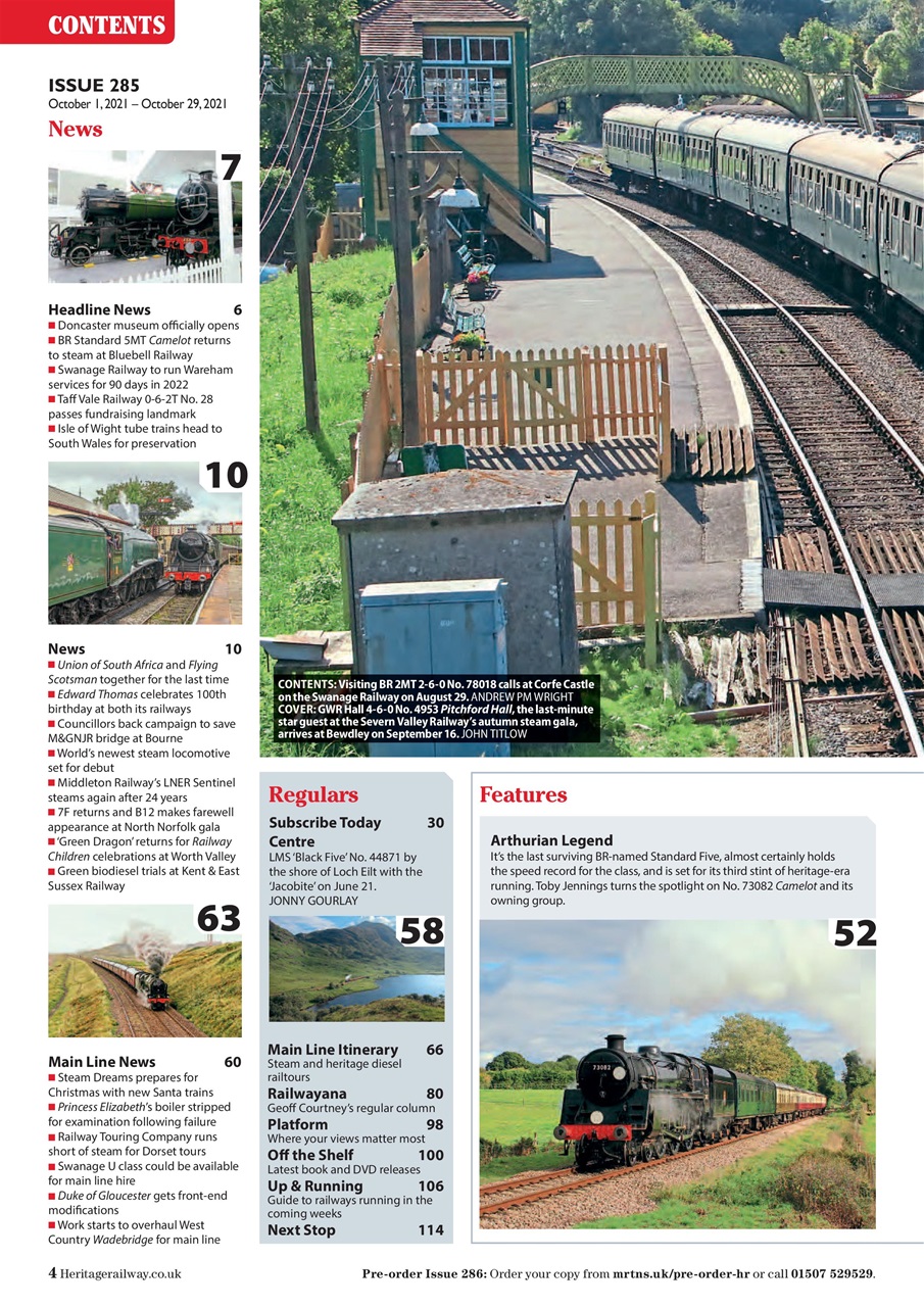 Heritage Railway Preview Pages