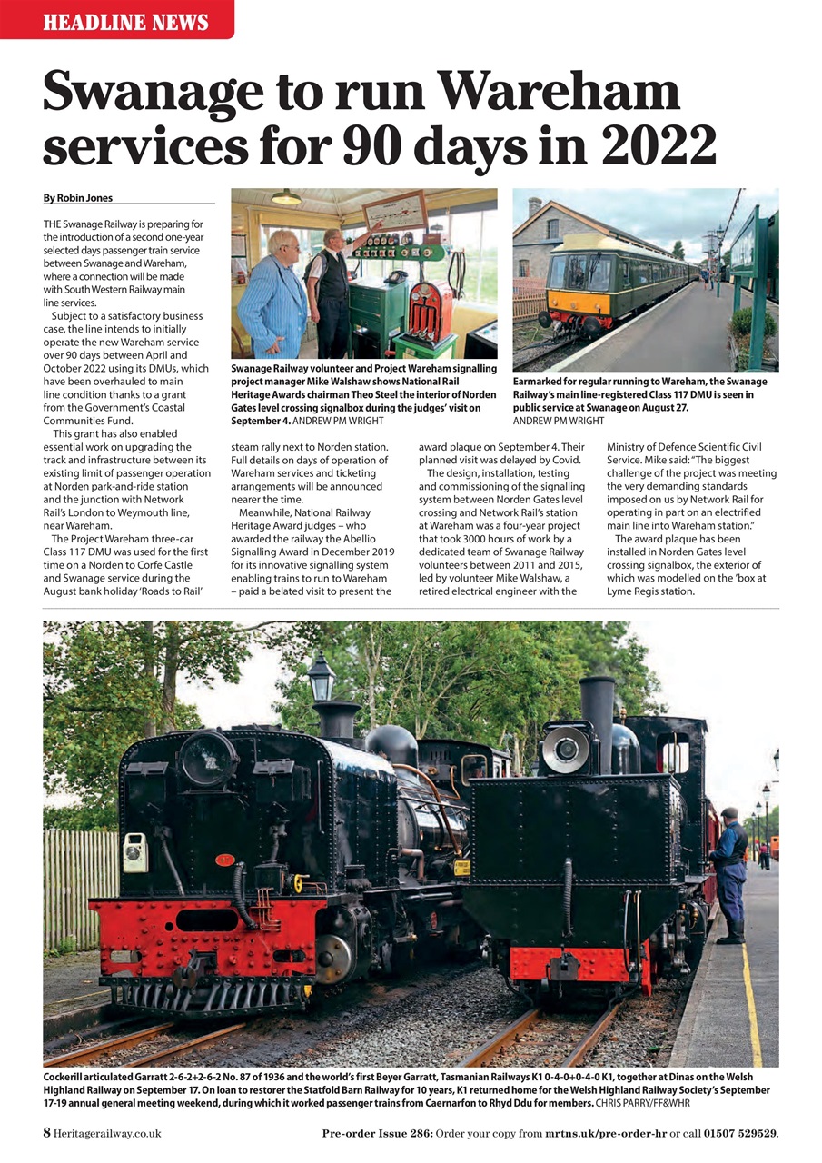 Heritage Railway Preview Pages