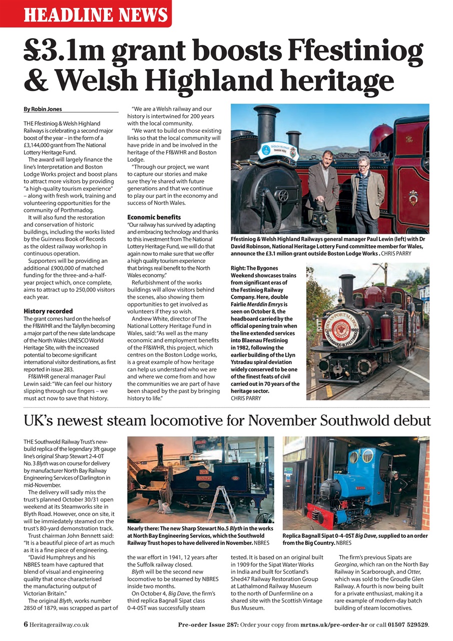 Heritage Railway Preview Pages