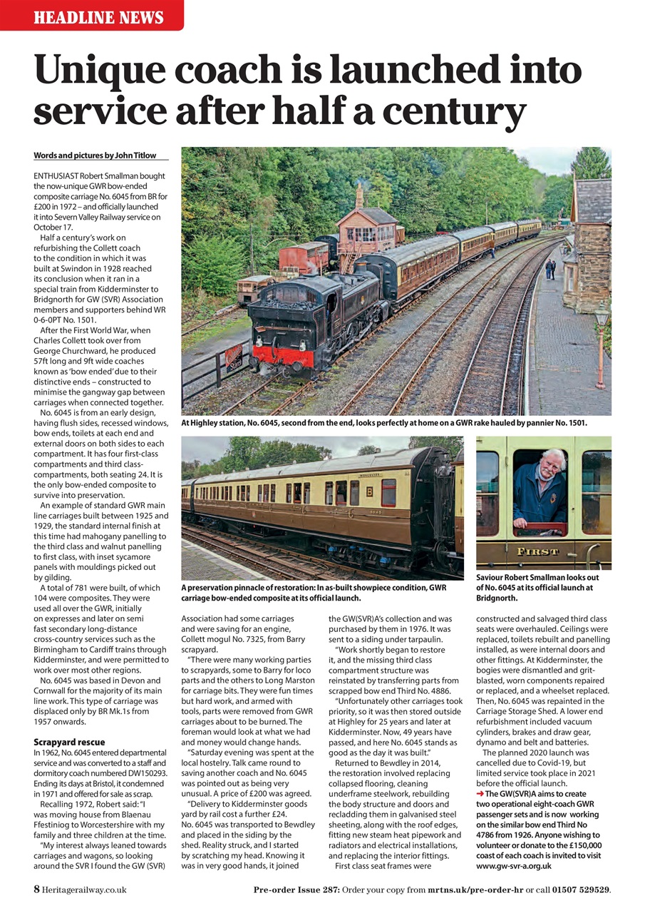 Heritage Railway Preview Pages