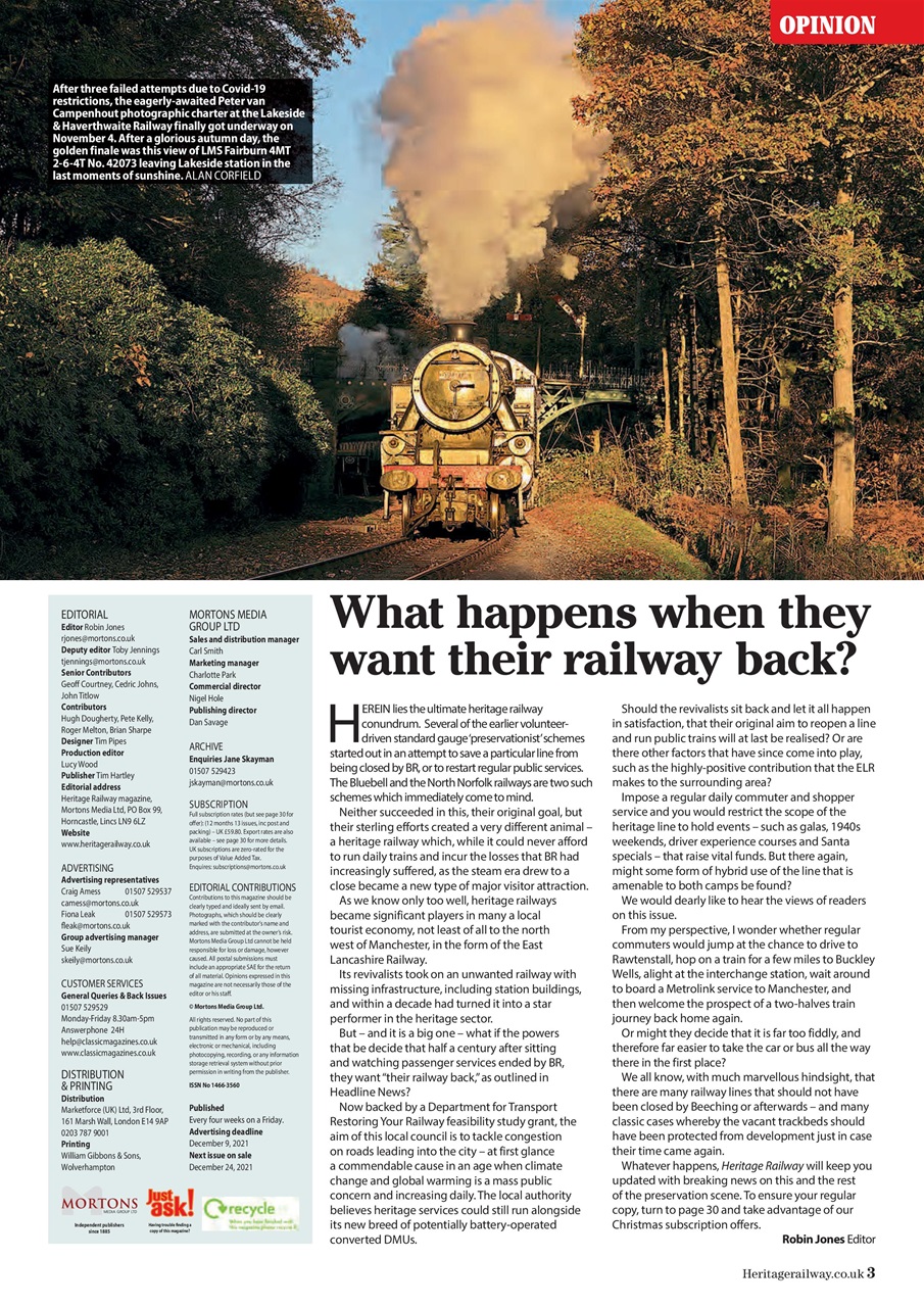 Heritage Railway Preview Pages