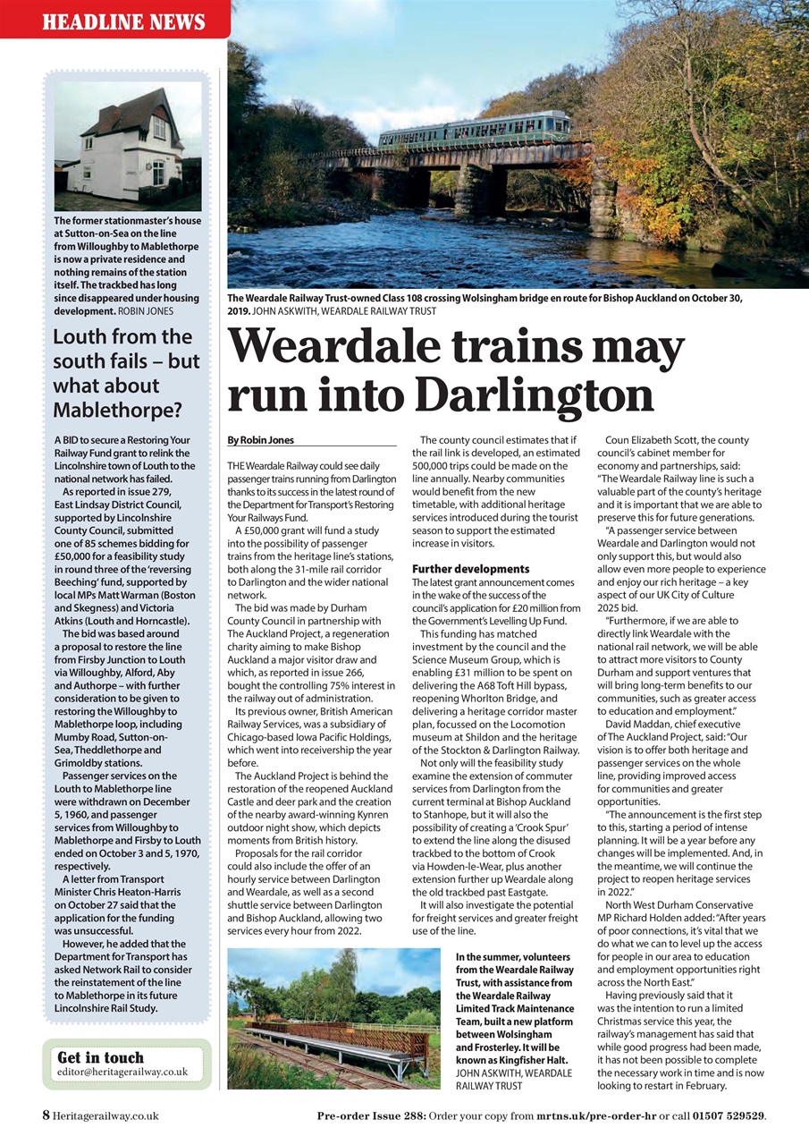 Heritage Railway Preview Pages