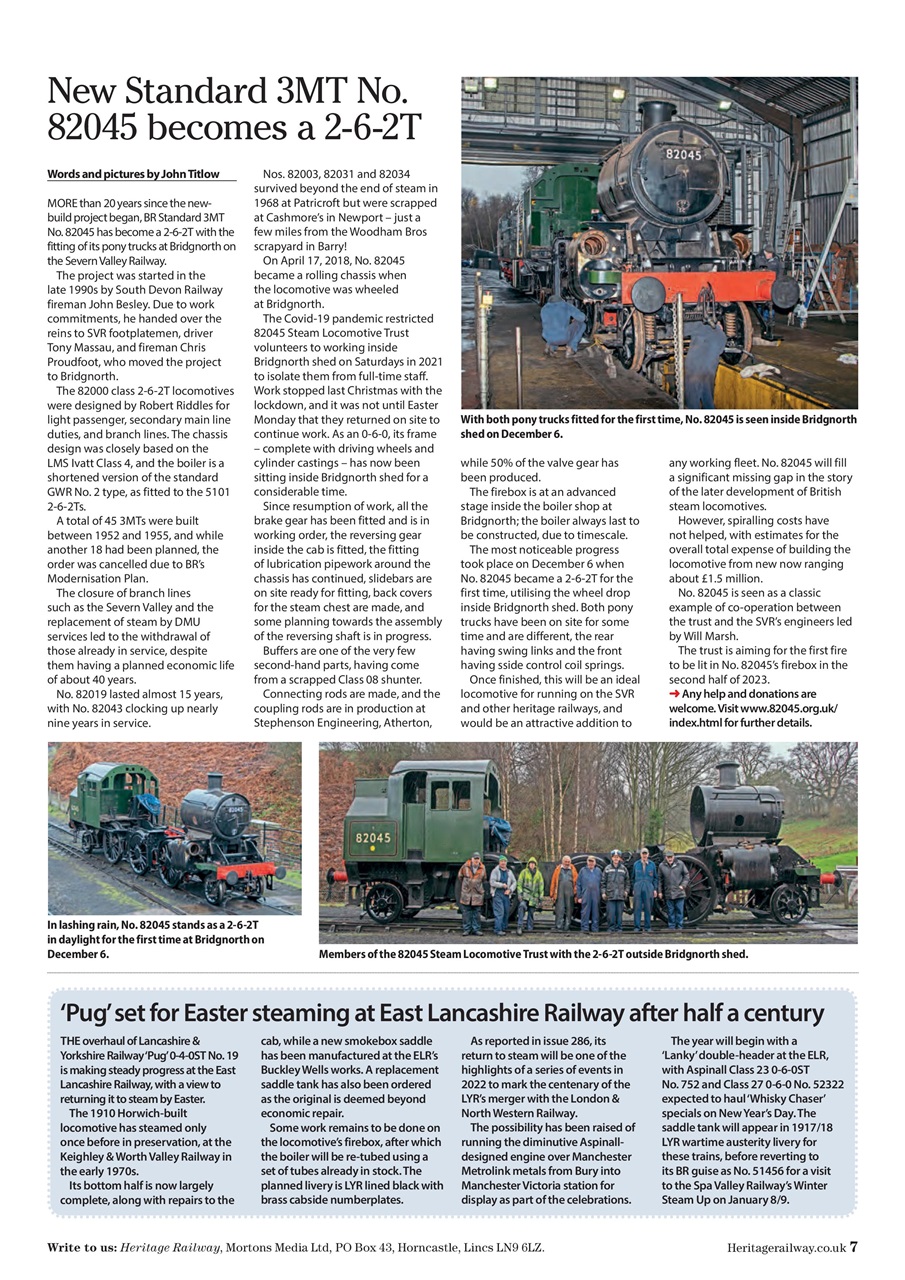 Heritage Railway Preview Pages