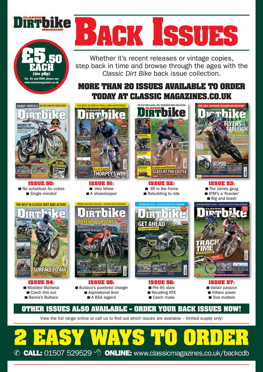 Classic Dirt Bike Preview Pages