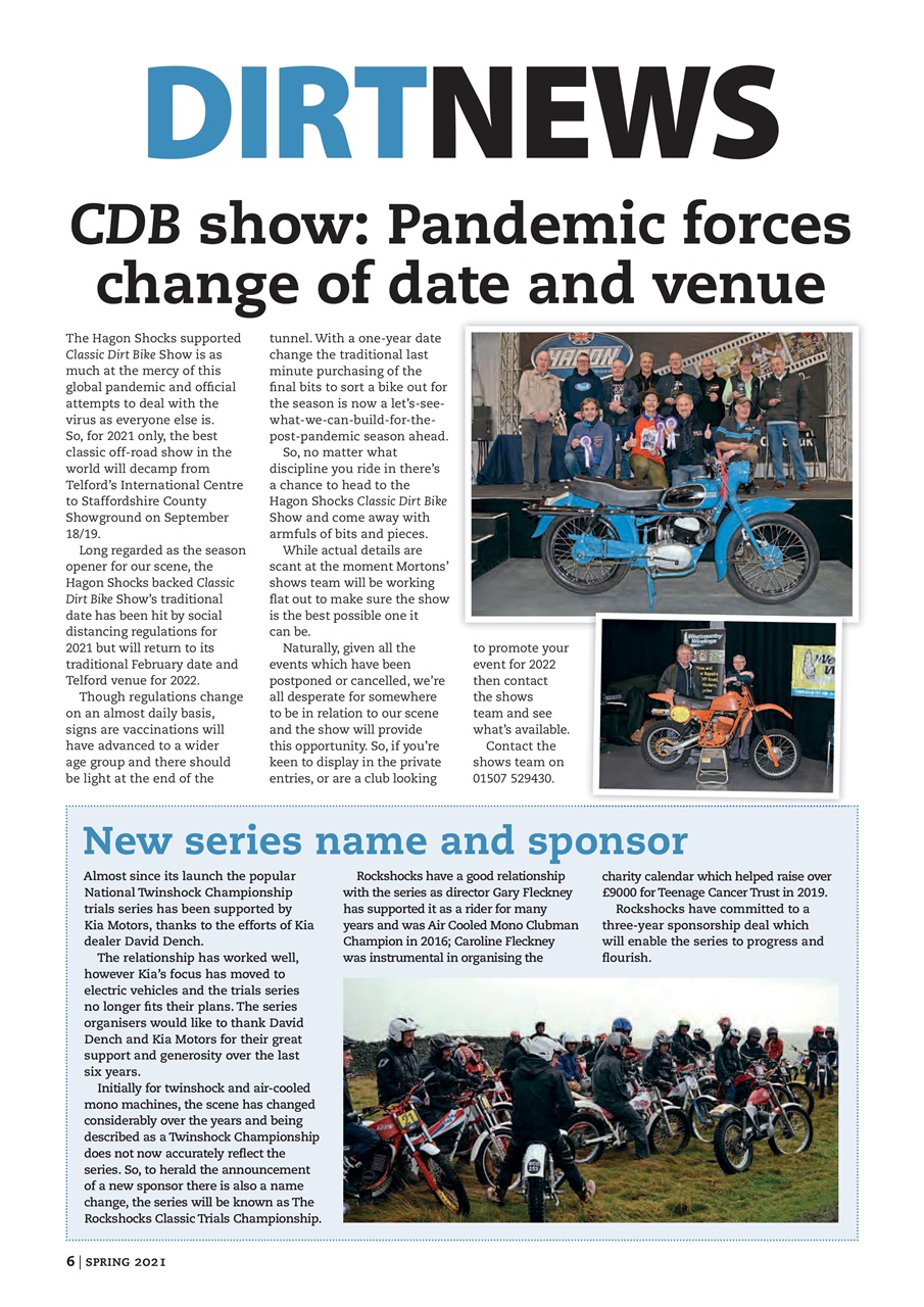 Classic Dirt Bike Preview Pages