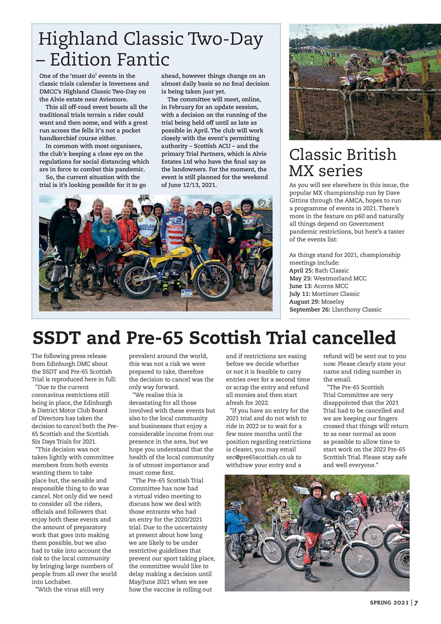 Classic Dirt Bike Preview Pages