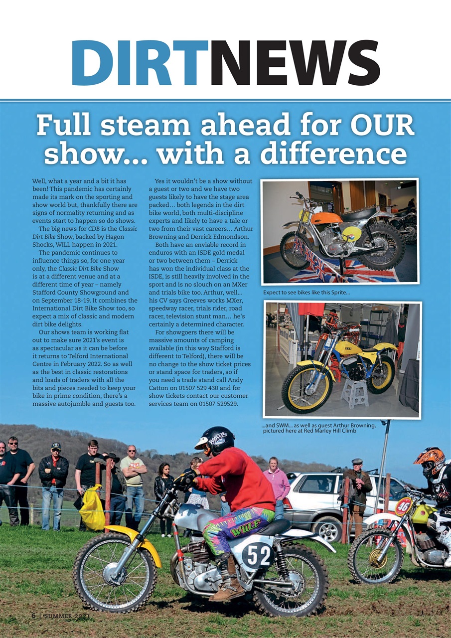 Classic Dirt Bike Preview Pages