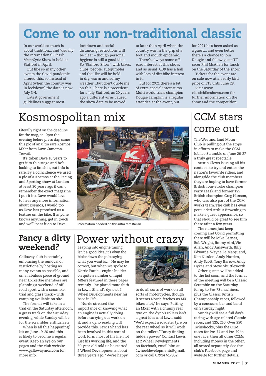 Classic Dirt Bike Preview Pages