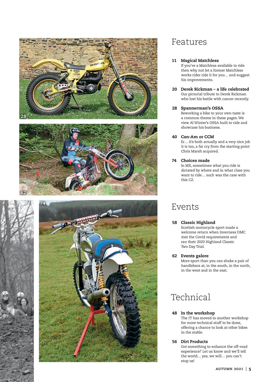 Classic Dirt Bike Preview Pages