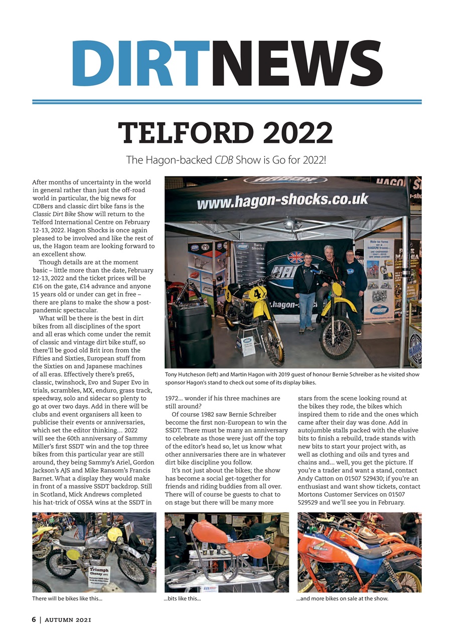 Classic Dirt Bike Preview Pages