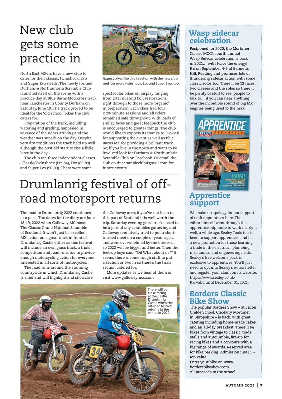 Classic Dirt Bike Preview Pages