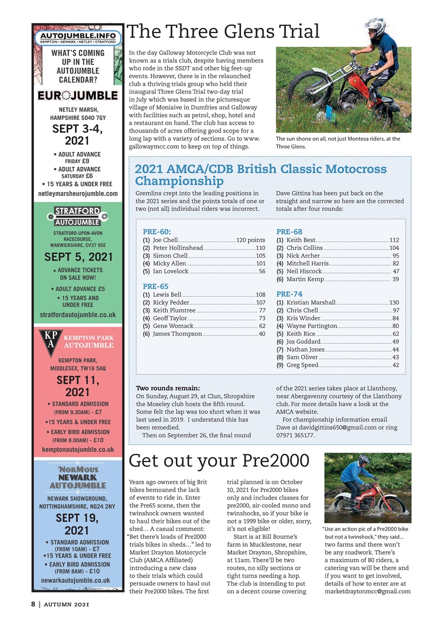 Classic Dirt Bike Preview Pages