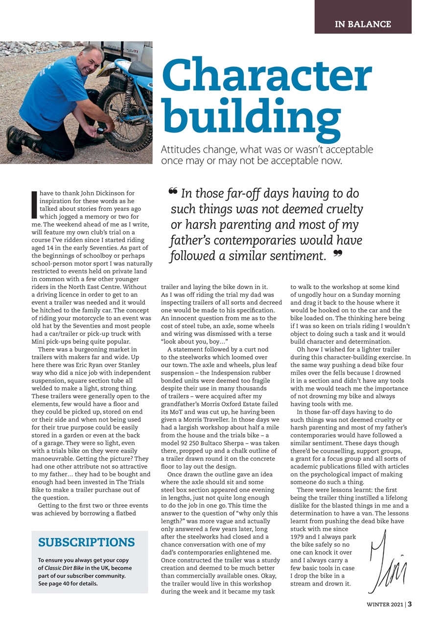 Classic Dirt Bike Preview Pages