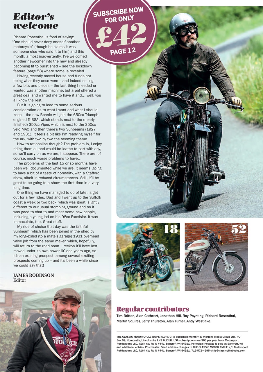 The Classic MotorCycle Preview Pages
