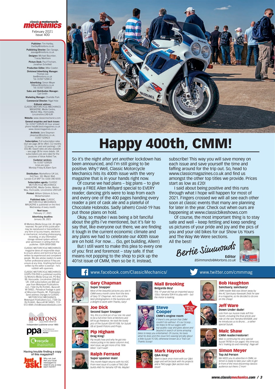 Classic Motorcycle Mechanics Preview Pages