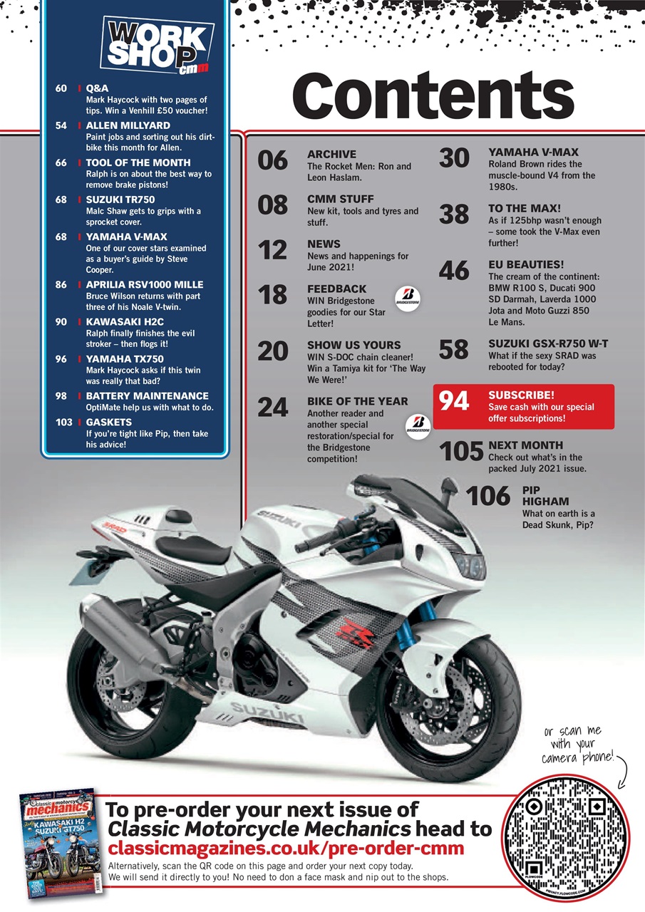 Classic Motorcycle Mechanics Preview Pages