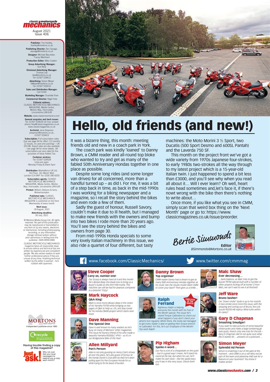 Classic Motorcycle Mechanics Preview Pages
