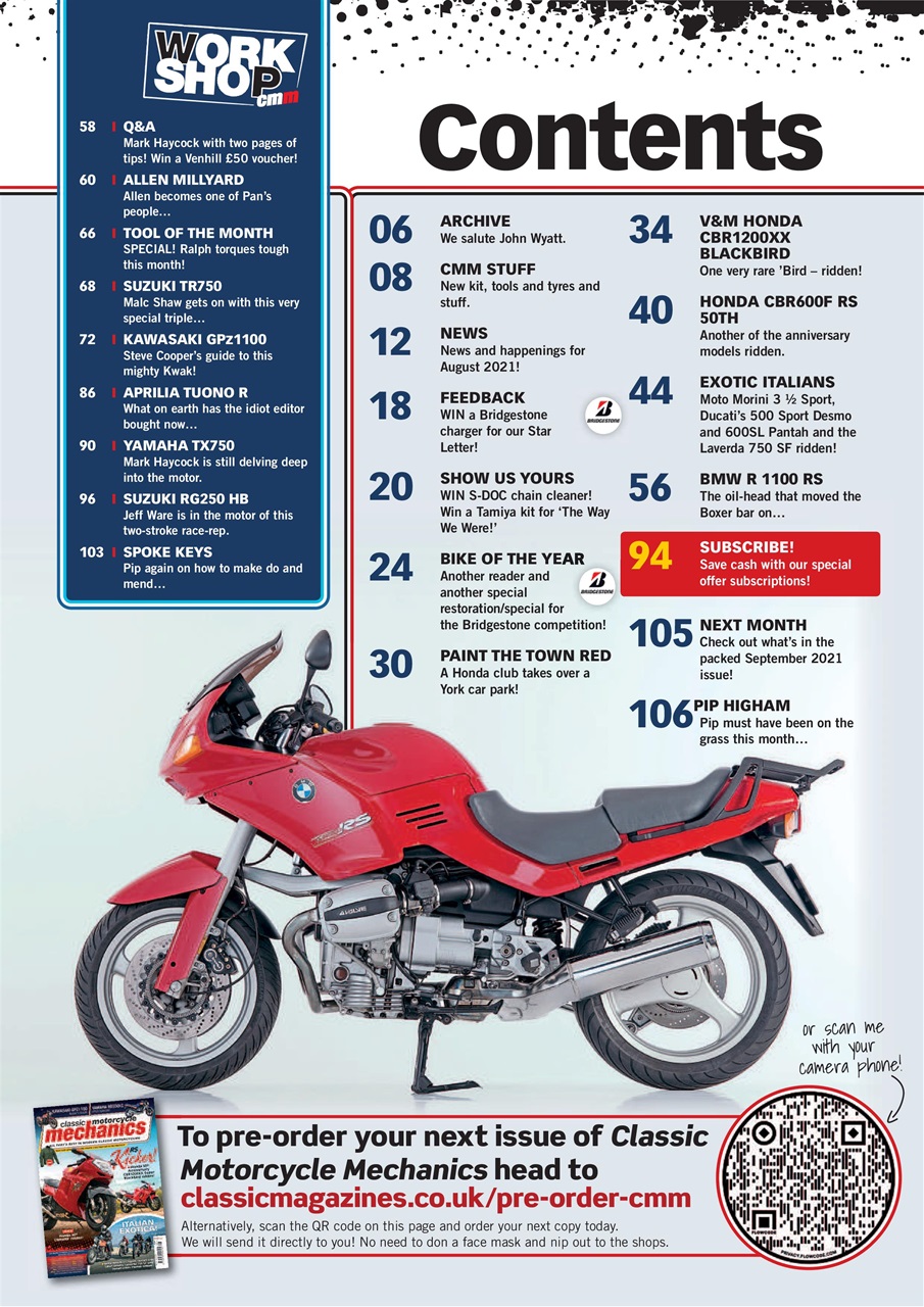 Classic Motorcycle Mechanics Preview Pages