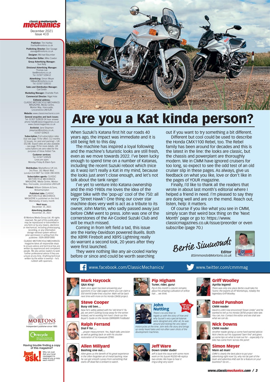 Classic Motorcycle Mechanics Preview Pages