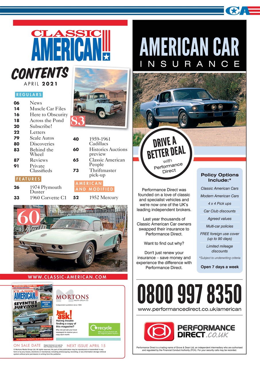 Classic American Magazine Preview Pages