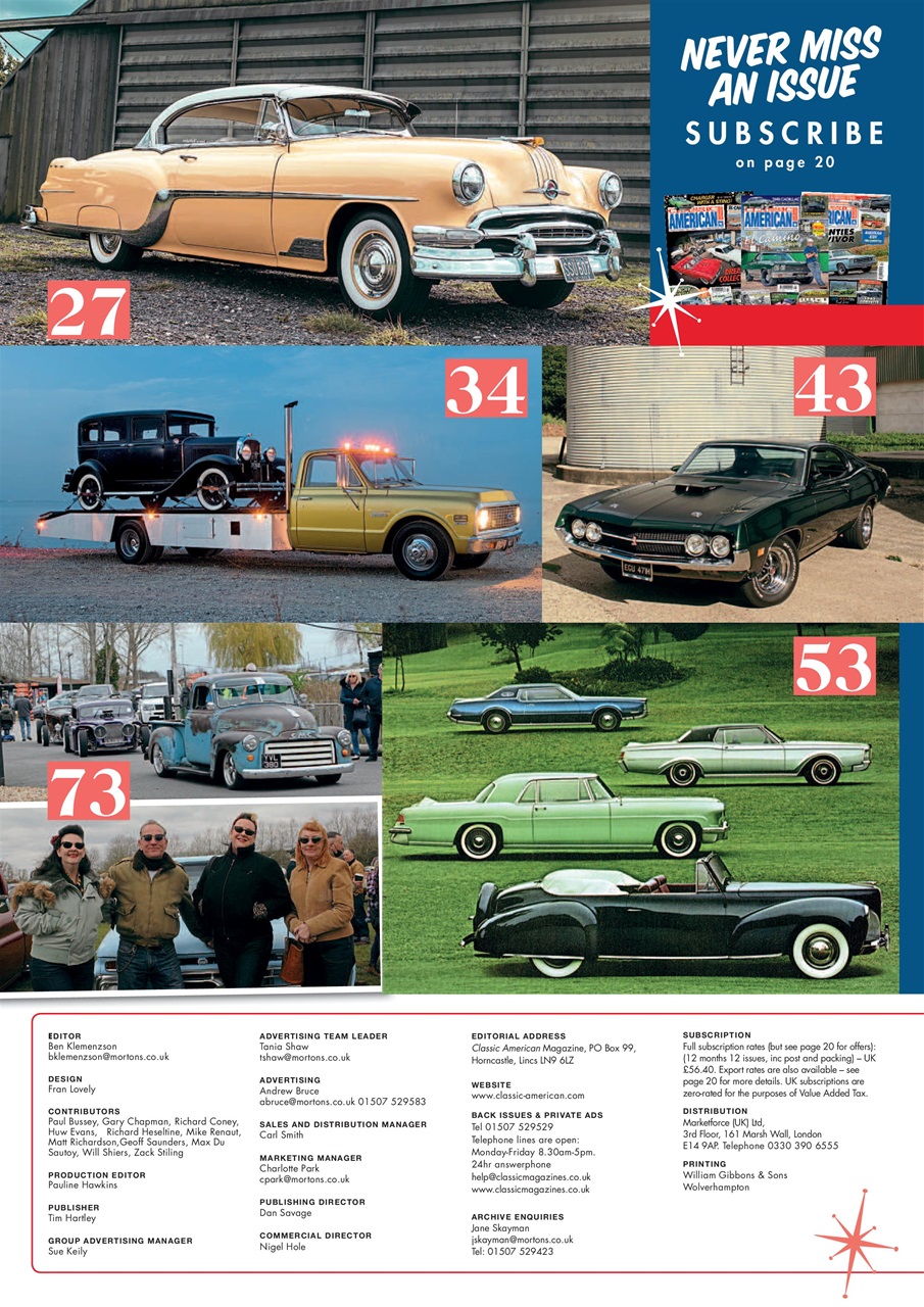 Classic American Magazine Preview Pages