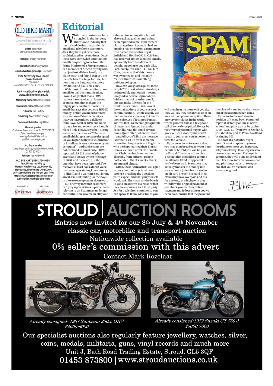 Old Bike Mart Preview Pages