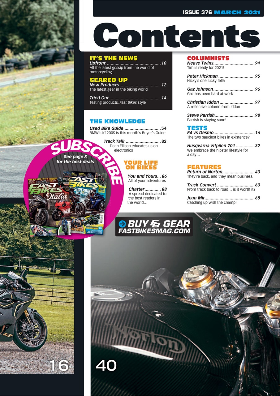 Fast Bikes Preview Pages