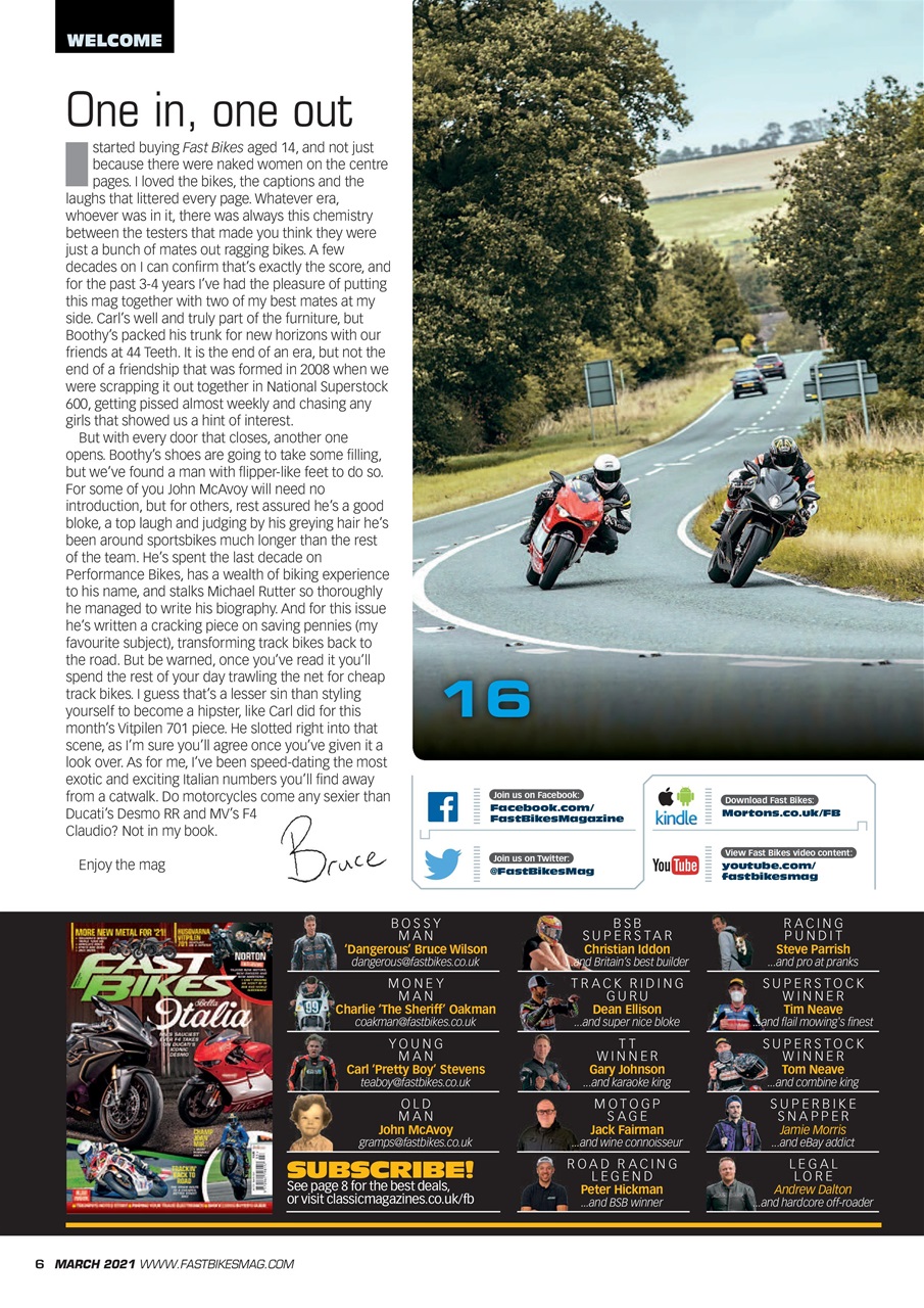 Fast Bikes Preview Pages