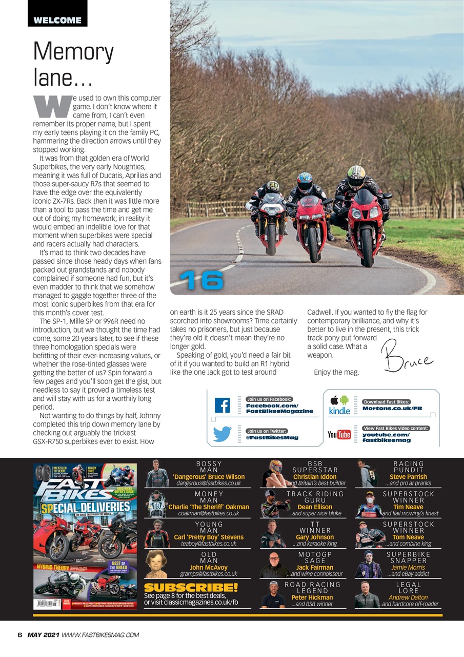 Fast Bikes Preview Pages