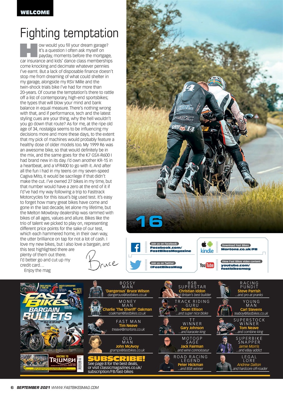 Fast Bikes Preview Pages