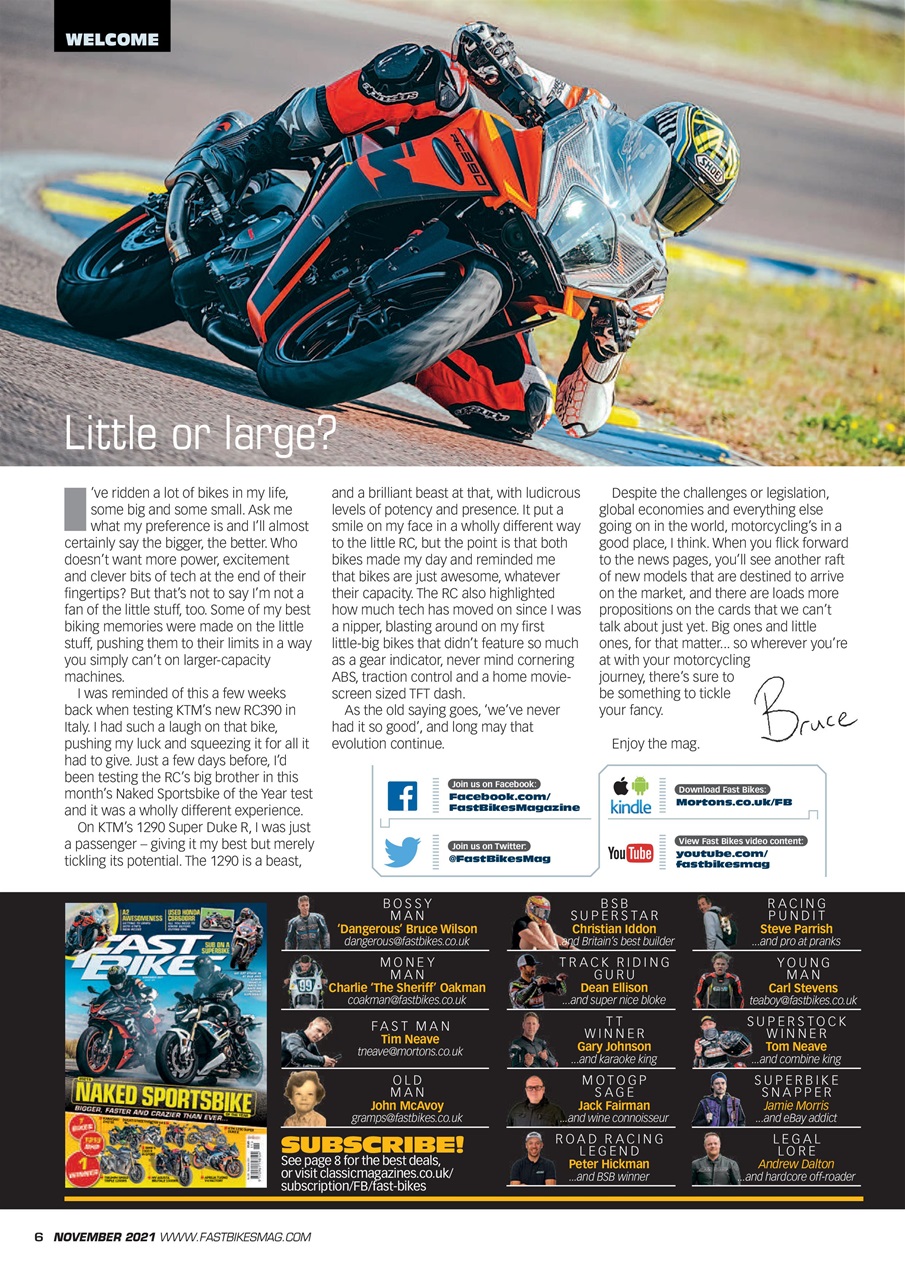 Fast Bikes Preview Pages