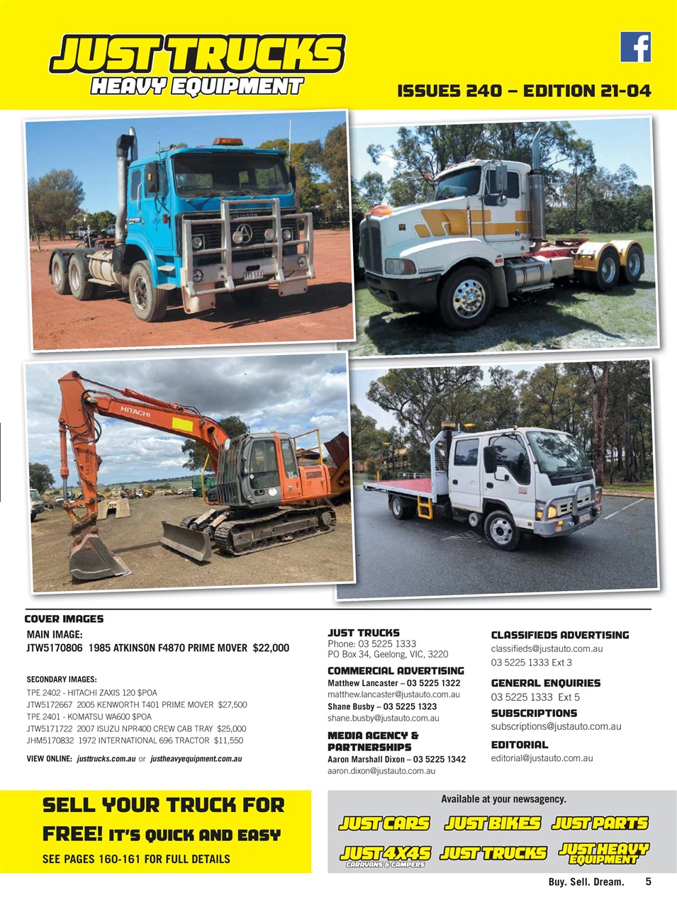 JUST TRUCKS Preview Pages