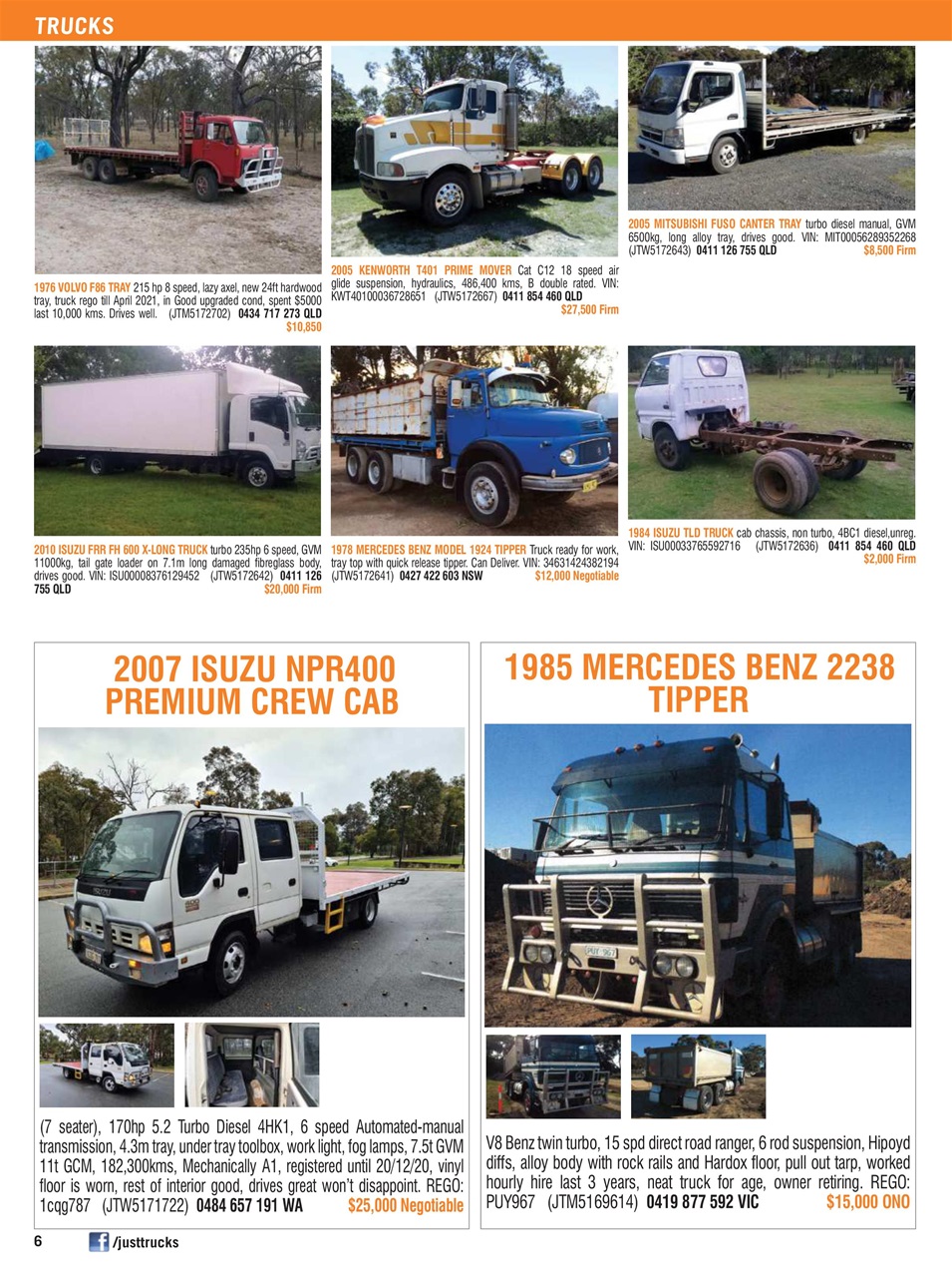 JUST TRUCKS Preview Pages