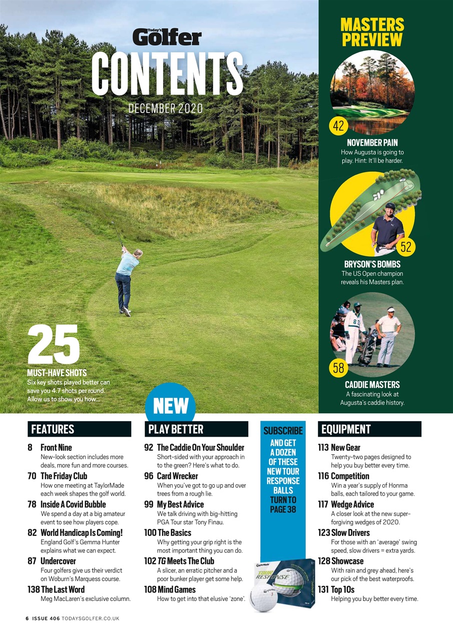 Today's Golfer Preview Pages